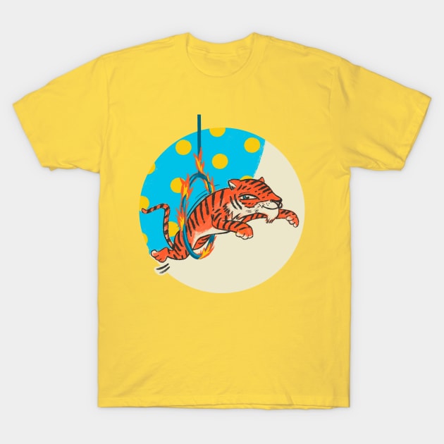 Circus Tiger T-Shirt by ilaamen